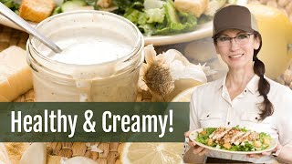 Homemade Caesar Salad Dressing No Anchovies with Cottage Cheese [upl. by Llenreb]