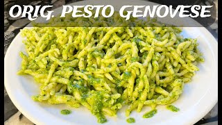 TROFIE AL PESTO GENOVESE authentic recipe homemade in Italy  ready in 10 min [upl. by Eornom]