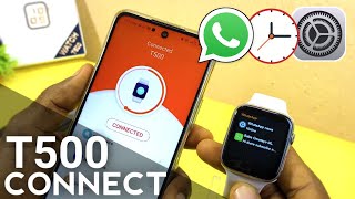 How to connect t500 smartwatch with android  Hiwatch App Connect [upl. by Esinaej]