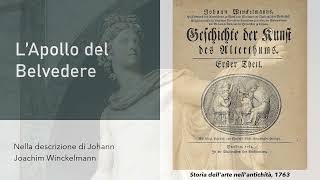 lAPOLLO del BELVEDERE descritto da JOHANN JOACHIM WINCKELMANN [upl. by Urian]