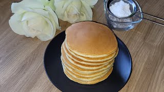 Najlepszy przepis na amerykańskie naleśniki  pancakes ❤Prosty przepis ❤Delikatne i puszyste❤ [upl. by Archie187]