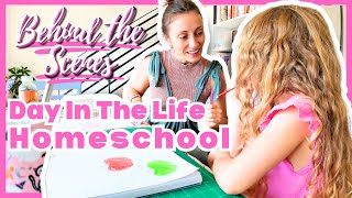 REAL Day In The Life HOMESCHOOLING Behind the Scenes [upl. by Okimat]