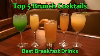 Top 5 Brunch Cocktails Best Breakfast Drinks [upl. by Oznola695]