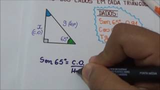 RAZÕES TRIGONOMÉTRICAS NO TRIÂNGULO RETÂNGULO [upl. by Fremont]