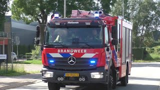 PRIO 1 uitruk brandweer Heteren met spoed naar een gaslek [upl. by Allenad770]