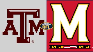 Texas AampM vs Maryland  Revamped Football League Tier 1 Relegation Game [upl. by Notlim]