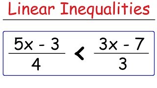 How To Solve Linear Inequalities [upl. by Matheny]