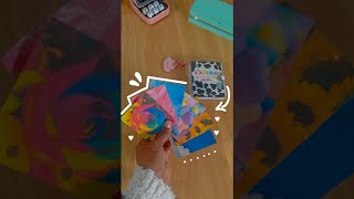 QUICK way to make Mini 3 Ring Binder Refills shorts 🌈📒💖 [upl. by Macomber822]