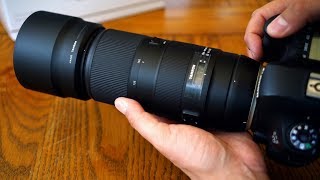 Tamron 100400mm f4563 VC USD lens review with samples Fullframe amp APSC [upl. by Arutek]