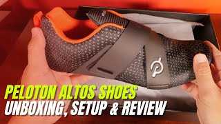 Peloton Altos Cycling Shoes Review UNBOXING AND SETUP [upl. by Jolee]