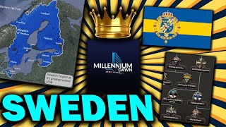 Modern Day Sweden Goes Monarchist Restoring the Swedish Empire HOI4 [upl. by Emolas525]