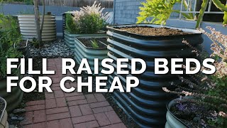 How to Fill Raised Garden Beds CHEAP and EASY [upl. by Marys]