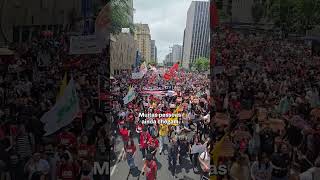 🔥AGORA Manifestação pelo fim da escala 6x1 lota a avenida paulista🔥 [upl. by Eitisahc]