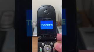 Motorola V170 TracFone StartupInsert SIMShutdown [upl. by Adelia]