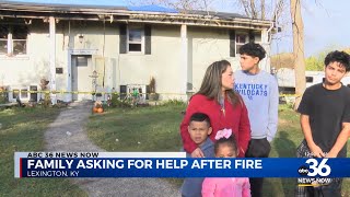 Lexington Family Seeks Help After Fire Destroys Home [upl. by Ayotnom]