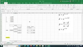 Como Calcular el Precio de Opciones Europeas y Americanas con Modelo Binomial en Excel Guía Paso a [upl. by Zetnauq]