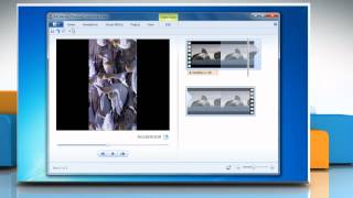 How to rotate a video in Windows® Movie Maker in Windows® 7 Tutorial [upl. by Dedie571]