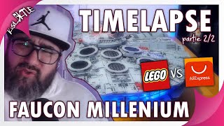 Montage  Faucon Millenium 75192  Lego vs AliExpress [upl. by Arimat]