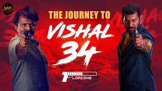 The journey to Vishal34  watch VishalKOfficials big transformation for the film [upl. by Yralih403]