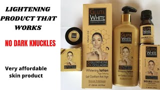 GLUTA WHITE GLUTATHIONE WHITENING LOTION amp GLUTATHIONE WHITENING FACE CREAM REVIEW [upl. by Abad]