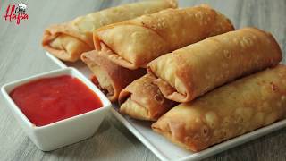 Vegetable Cheese Spring Rolls with Homemade Sheets  Manda Patti recipe  Iftaar Special [upl. by Adnara]