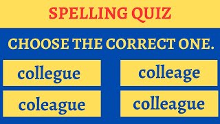 Spelling Quiz hard I Can you score 3030 [upl. by Analla]