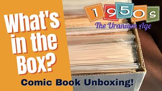 Unboxing Comics 171  A big batch of 1950s Uranium Age comics from Donald Duck to Superman [upl. by Alakam822]