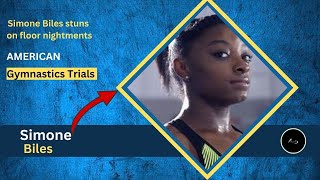 Simone Biles stuns on floor night  2024 Olympic Gymnastics Trials [upl. by Yrgoerg]