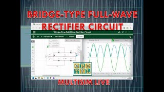 Bridge Type Rectifier In Multisim With and Without Filter Capacitor [upl. by Tompkins]