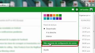 Como transferir tu Cuenta de Hotmail a OutLook  HD  2012 [upl. by Eanram]