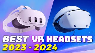 TOP 5 BEST VR HEADSETS 2023 – 2024 [upl. by Iruahs]