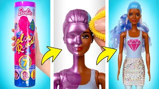 5 Bonecas Barbie Color Revel Supermetálicas  Mude o Visual delas com Água [upl. by Ecital]