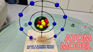 Bohrs Atomic Model  Atomic Structure Model 3D  Science Project Ideas For Grade 9  3D Atom Model [upl. by Attebasile]