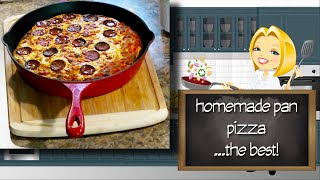 Cast Iron Pizza in 60 Minutes  Better and Faster Pizza than Delivery [upl. by Iover]