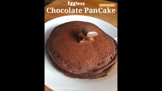 chocolate pancakes  YouTube shorts  how to make eggless chocolate pancakes recipe [upl. by Ellekim]