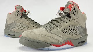 Air Jordan 5 Camo Review  On Feet [upl. by Enyala706]