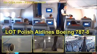 LOT Polish Airlines Boeing 787 Dreamliner First Flight FRA to Warsaw AirClips full flight series [upl. by Nirrol552]