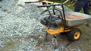 Powered wheelbarrow [upl. by Hoban]