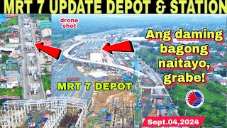 Ang laki na ng progress MRT 7 STATION amp DEPOT UPDATEBulacan Sept 04 build better morebuild3x [upl. by Yelah401]