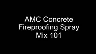 Concrete Fireproofing Spray Mix 115 [upl. by Earlene]