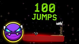 quot100 jumpsquot by TheRealPepsiMan w coin Platformer Demon  Geometry Dash 22 [upl. by Aillimac]