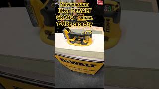 The new DeWalt DCE590 GRABO vacuum suction lifter🏋️max120kg capacityPresentation from EXPO Prague [upl. by Waynant401]