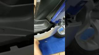 Yamaha smax 20152017 side foot rest panel replacement [upl. by Dwain]