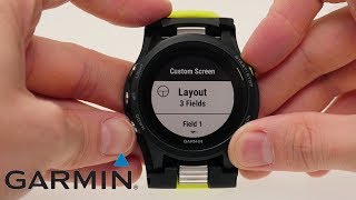 Support Setting up Data Fields on a Forerunner 935 [upl. by Carrew]