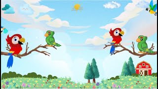 Flying friends Song Kids songs Songs for kids Nursery rhyme Music for children Animal songs [upl. by Aynot]