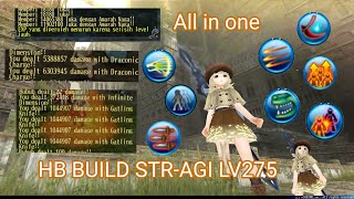 Toram online HB build lv275 new 12M draconic charge [upl. by Nosaes]