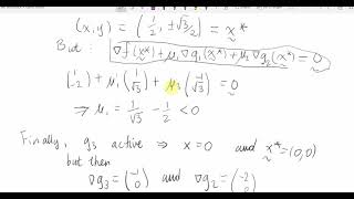 KuhnTucker First Order Necessary Conditions with Inequality Constraints [upl. by Elbys]