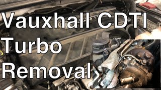 Vauxhall Astra 16 Cdti turbo removal A step by step tutorial [upl. by Aiyekal]