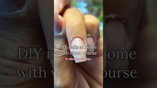 DIY gel nails at home with Russian manicure techniques 🤩 gelnails diynails russianmanicure nail [upl. by Sirrad]