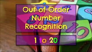 Learning Numbers 120  Out of Order Number Recognition  Identify Numbers  Learn Numbers up to 20 [upl. by Eirak530]